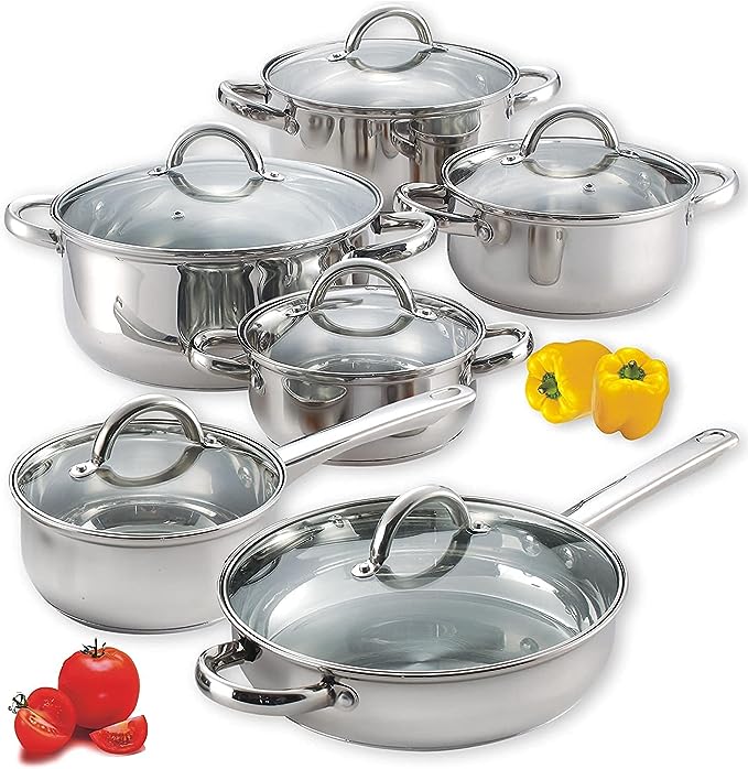 Kitchen Cookware 12-Piece Set