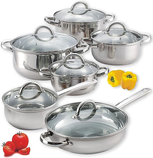 Kitchen Cookware 12-Piece Set